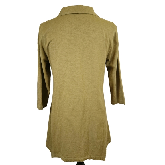 Soft Surroundings 3 Quarter Inch Sleeves Tunic Top, NWOT, Green, Small - Picture 4 of 12
